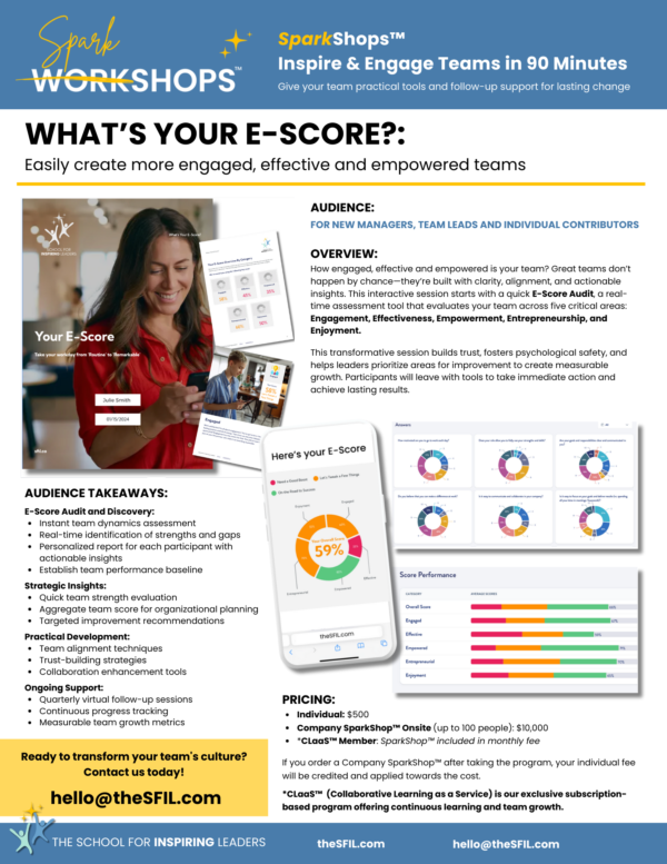 SparkShop™ - What's Your E-Score?